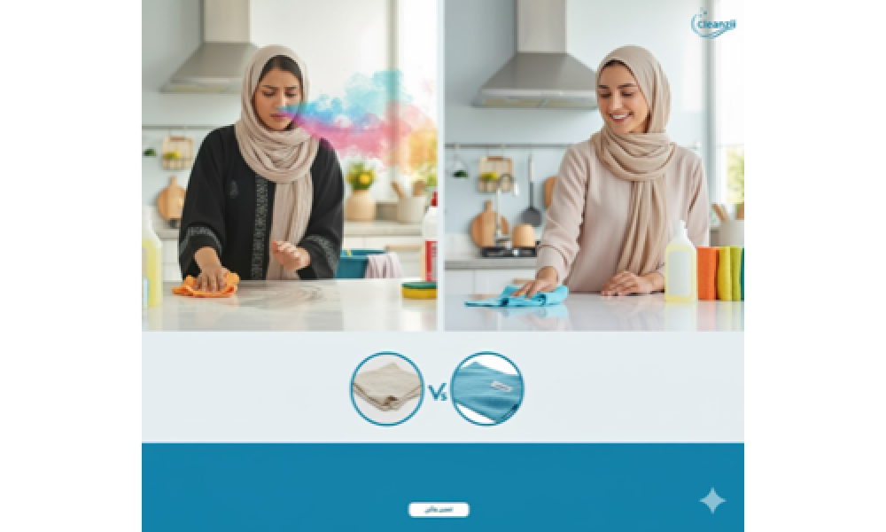 روتين تنظيف ذكي: فوط مايكروفايبر ومناديل L&B الطبقة المخملية