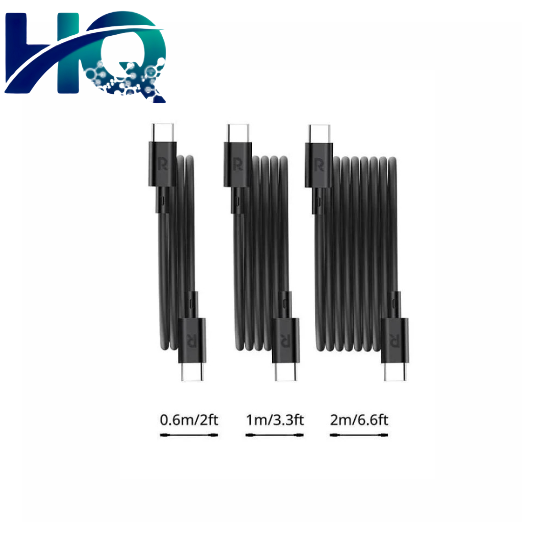 RAVPower 3*1 60W Charging Cable Set 2m1m & 0.6m – Black | HQ Telecom