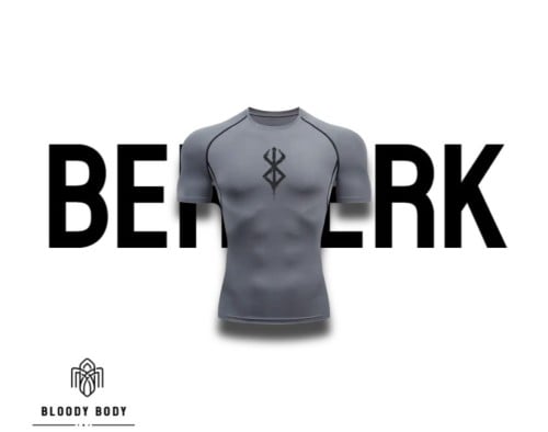 Bloody body"berserk gray shirt