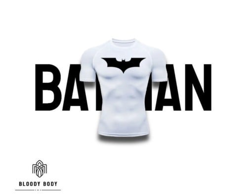 Bloody body” Dark Knight white shirt