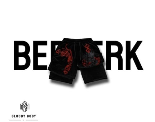 Bloody body"red Beserk Shorts