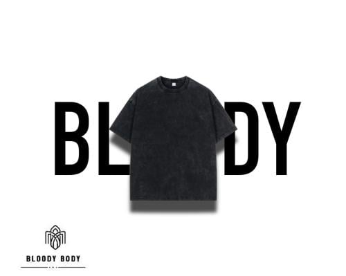 Bloody body”black oversize shirt