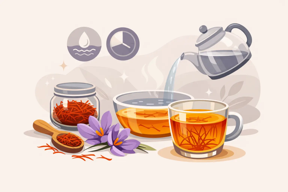 كيفية نقع الزعفران بشكل صحيح