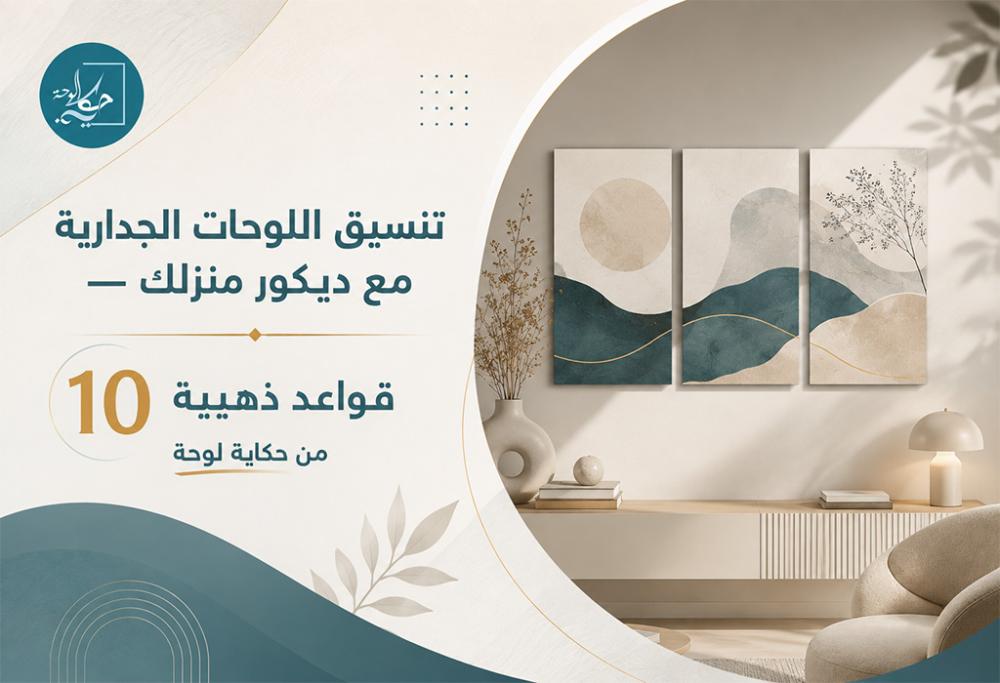 تنسيق اللوحات الجدارية مع ديكور منزلك — 10 قواعد ذهبية من حكاية لوحة