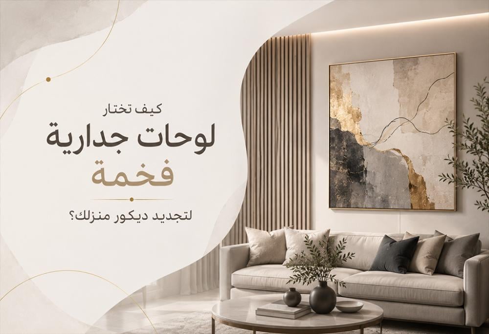 كيف تختار لوحات جدارية فخمة لتجديد ديكور منزلك؟ حكاية لوحة
