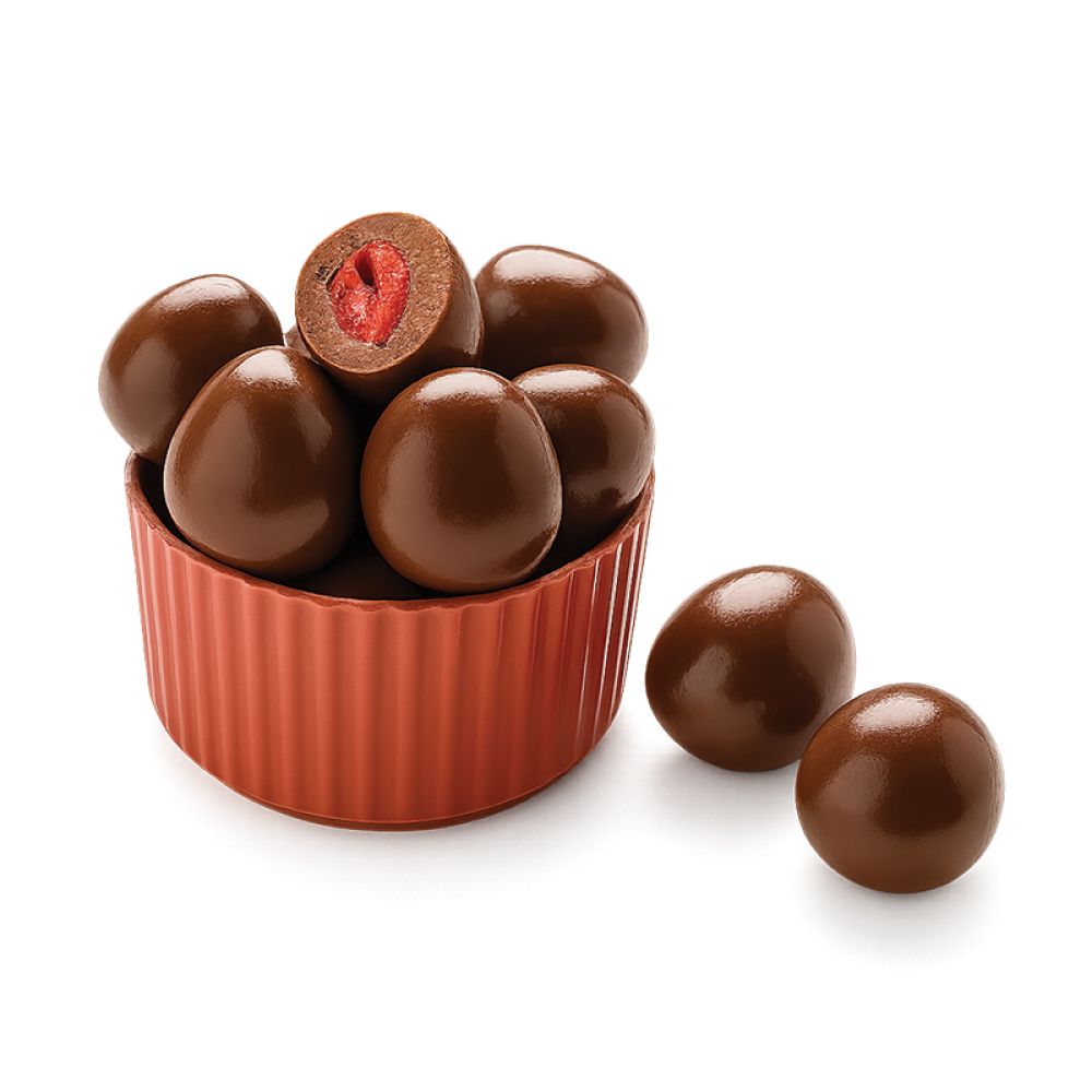 دراجية شوكولاته بلجيكية مع فراولة - متجر حلويات كاندي لوز