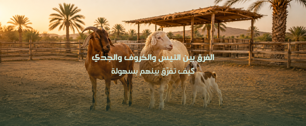 الفرق بين التيس والخروف والجدي