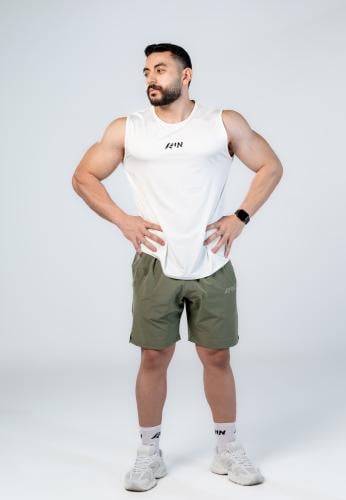 تيشيرت RUN Element بدون أكمام - أبيض ناصع
