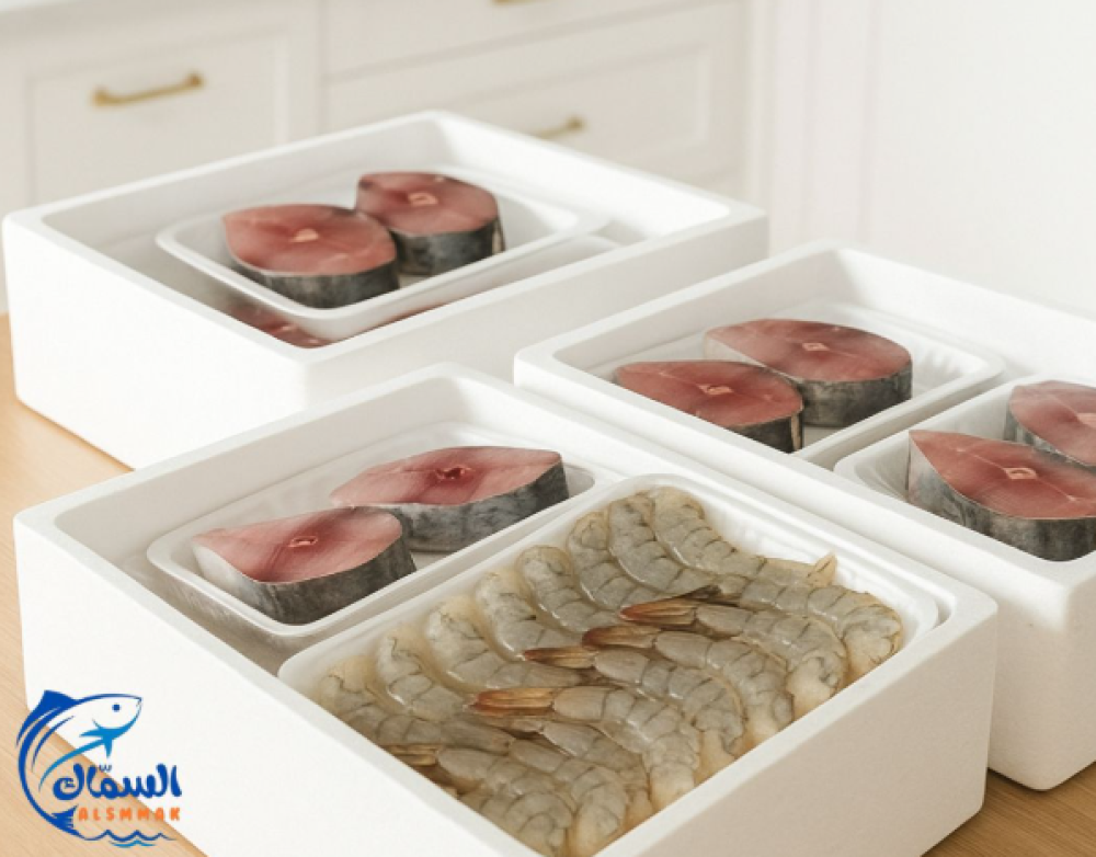 تغليف وتوصيل الأسماك الطازجة | كيف نحافظ على الجودة حتى باب منزلك؟ – متجر السمّاك
