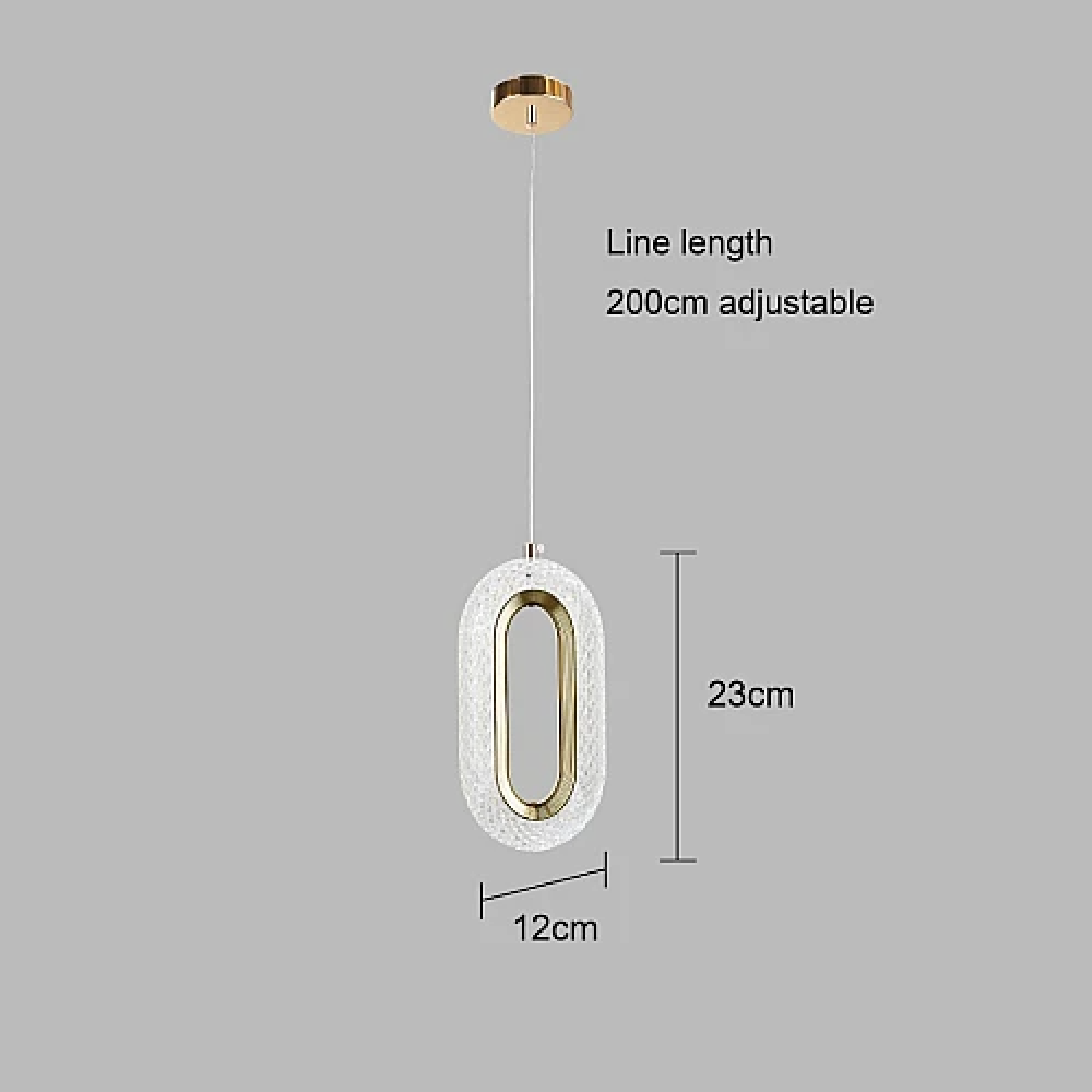 نجف مودرن ذهبي لون الانارة 3اضاءات 5 واط مفرد