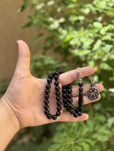 سبحة بكلايت بلون (اسود) بطربزونة نحاس