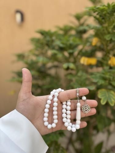 سبحة بكلايت بلون (ابيض صك)