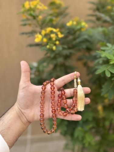 سبحة زعفران بلون (بيج)