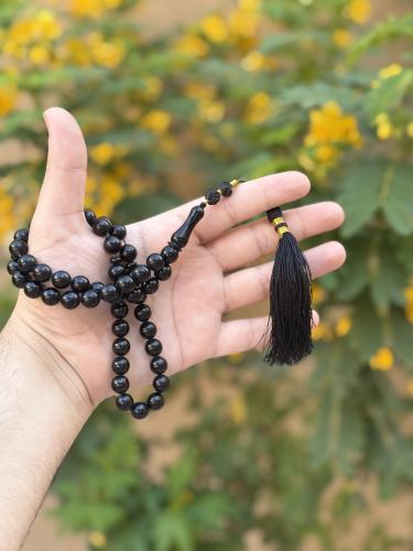 سبحة زعفران بلون (اسود)