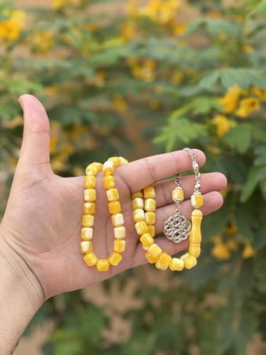 سبحة بكلايت بلون (اصفر)