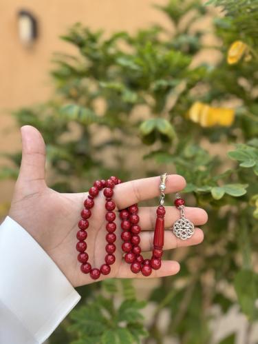 سبحة بكلايت بلون (احمر صك)