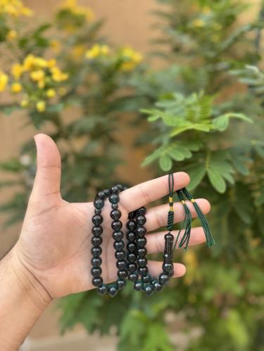 سبحة زعفران بلون (زيتي)