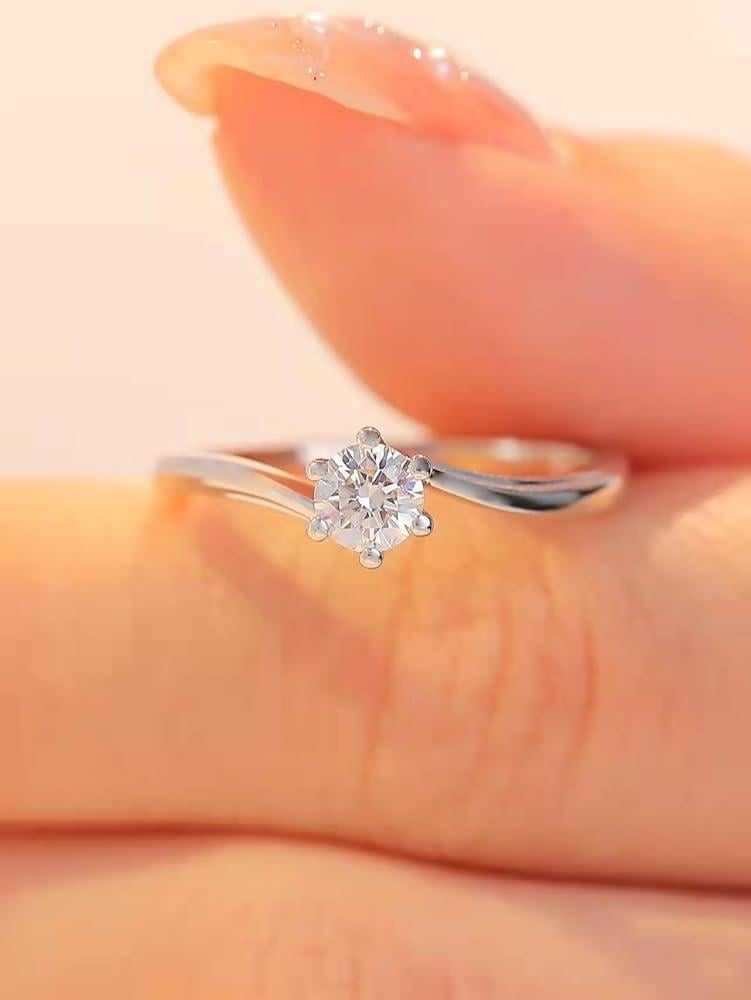 خاتم ناعم  بتصميم مميز فضة