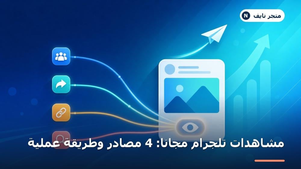 مصادر مشاهدات تلجرام الأربعة وعدّاد المشاهدة
