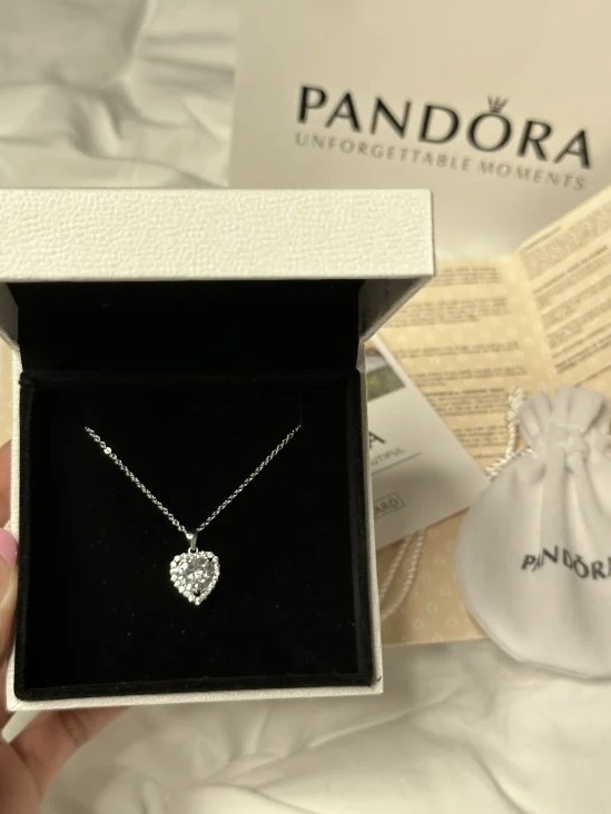 سلسال باندورا PANDORA قلب فضي