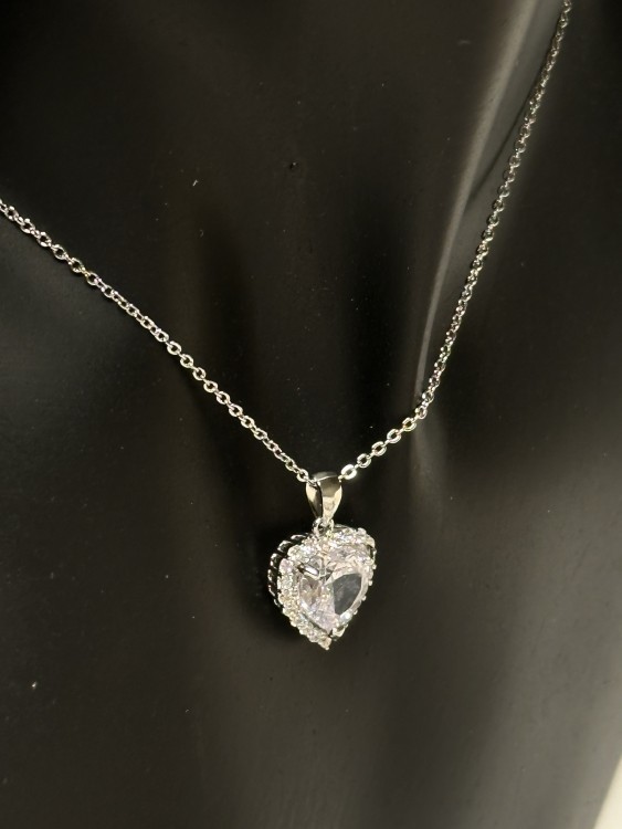 سلسال باندورا PANDORA قلب فضي