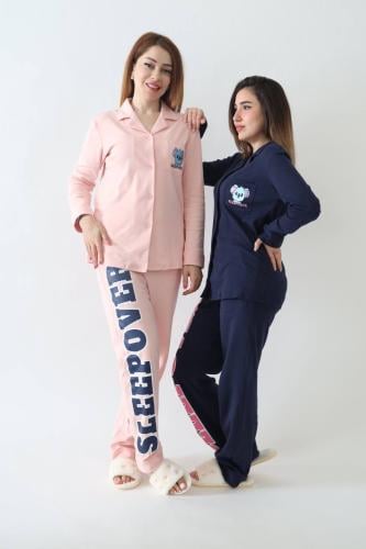 Pink and Blue ) Package two pajamas )