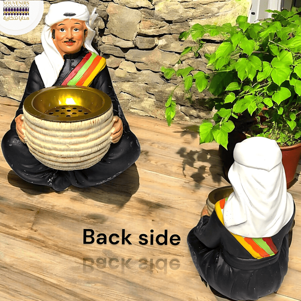 مبخرة تراثية - رجل بالزي الجنوبي - تحفة بالزي الجنوبي - هدايا تذكارية