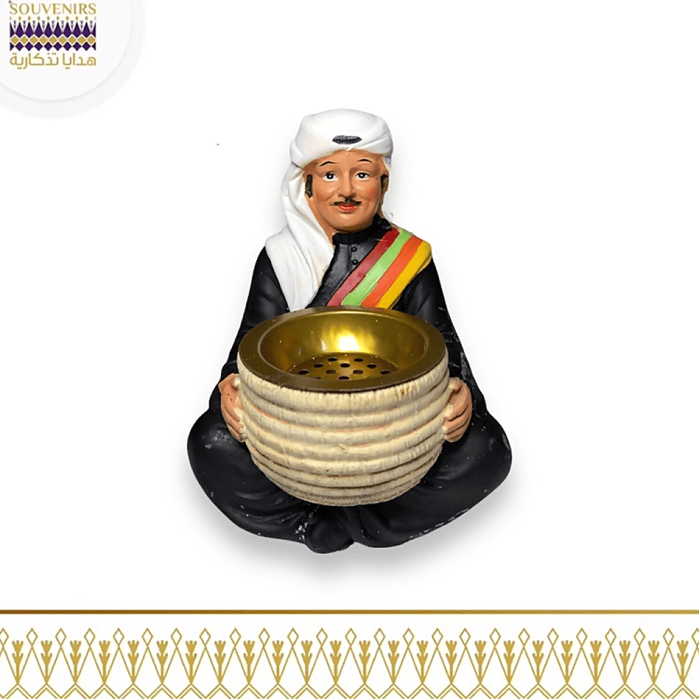 مبخرة تراثية - رجل بالزي الجنوبي - تحفة بالزي الجنوبي - هدايا تذكارية
