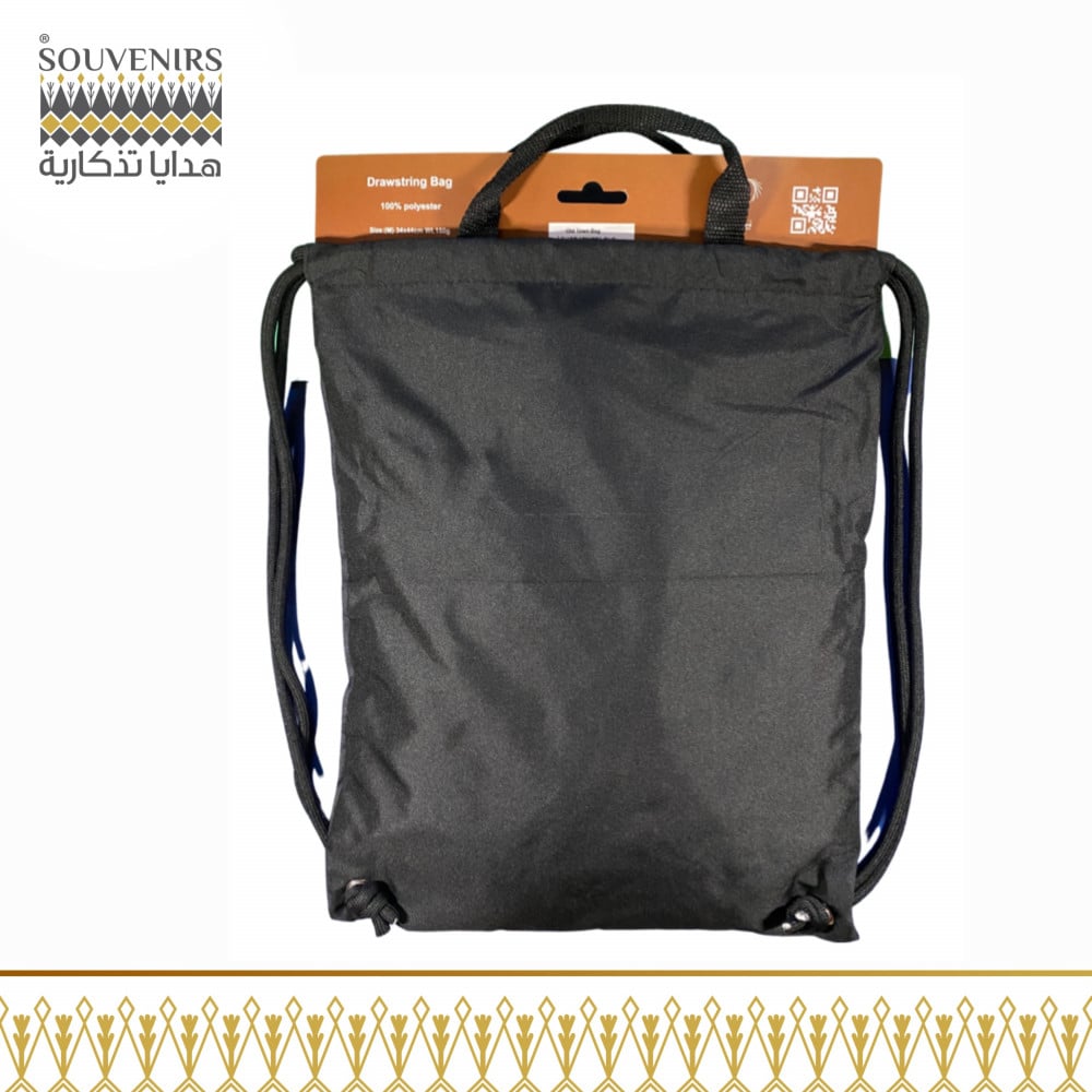 شنطة علاقة لحیان كوزا (ابیض اسود) العلا Lihyan Kuza Drawstring Bag (w&b)