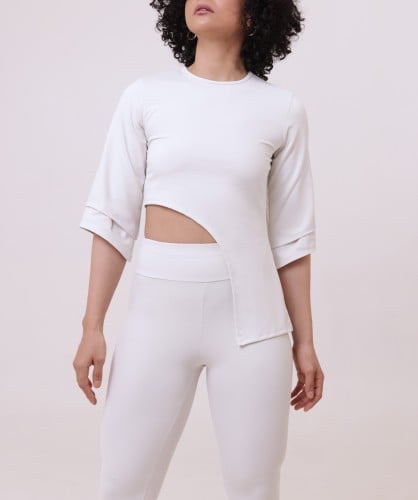 MID SLEEVE TOP – MILK