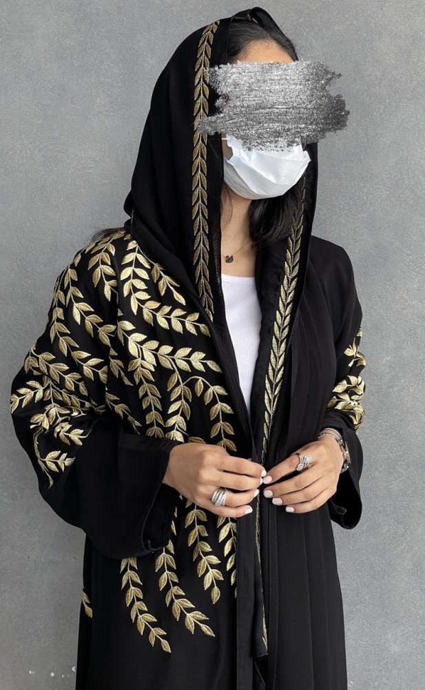 عباية ملكي تطريز يدوي قصة عادي