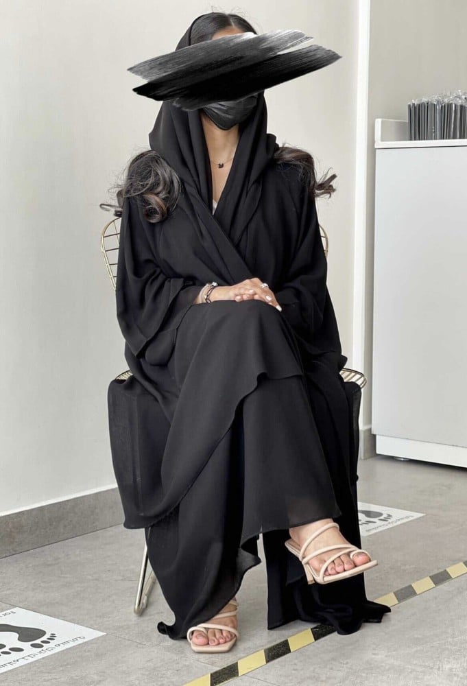 عباية شيفون طبقات