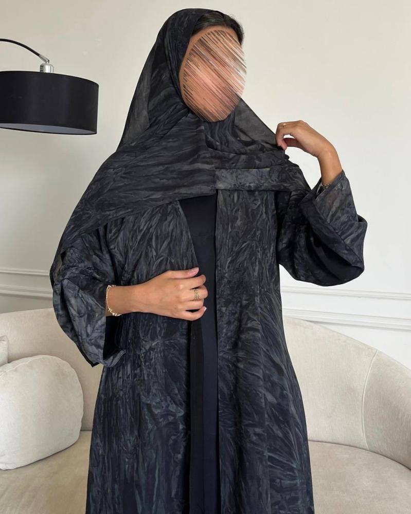 عباية شيفون مبطن قصه ستريت