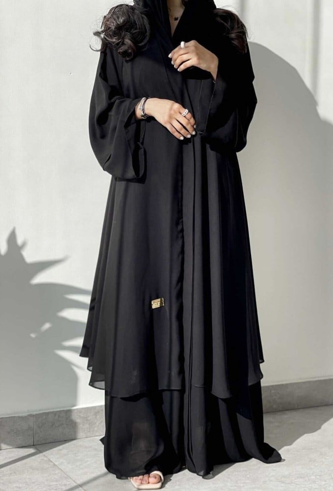 عباية شيفون طبقات