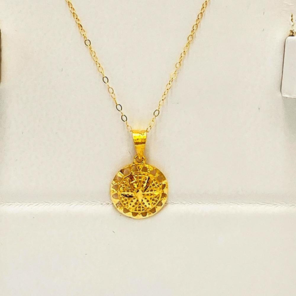 طقم ذهب أطفال عيار 21 الوزن 2.11 جرام