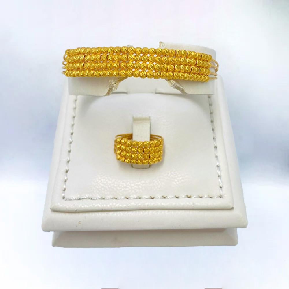 أسواره مع الخاتم ذهب عيار 21 الوزن 12.55 جرام