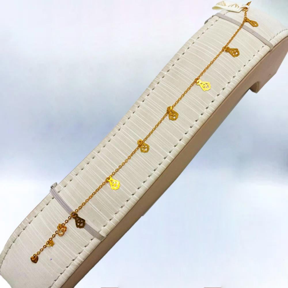 21 karat gold bracelet, weight 1.24 grams