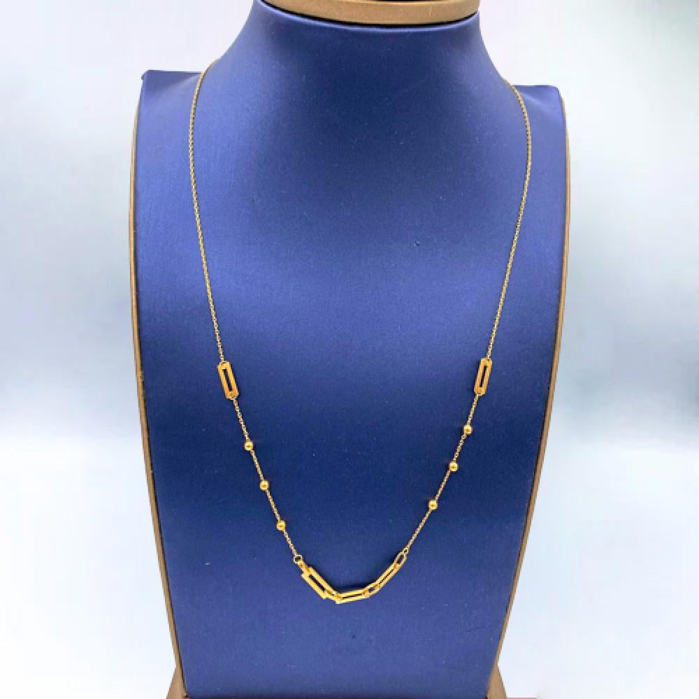 عقد ذهب عيار 18 الوزن 2.37 جرام