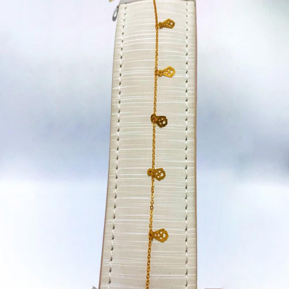 21 karat gold bracelet, weight 1.24 grams