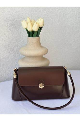 lalettobags حقيبة يد وكتف نسائية من طراز لالي باللون البني