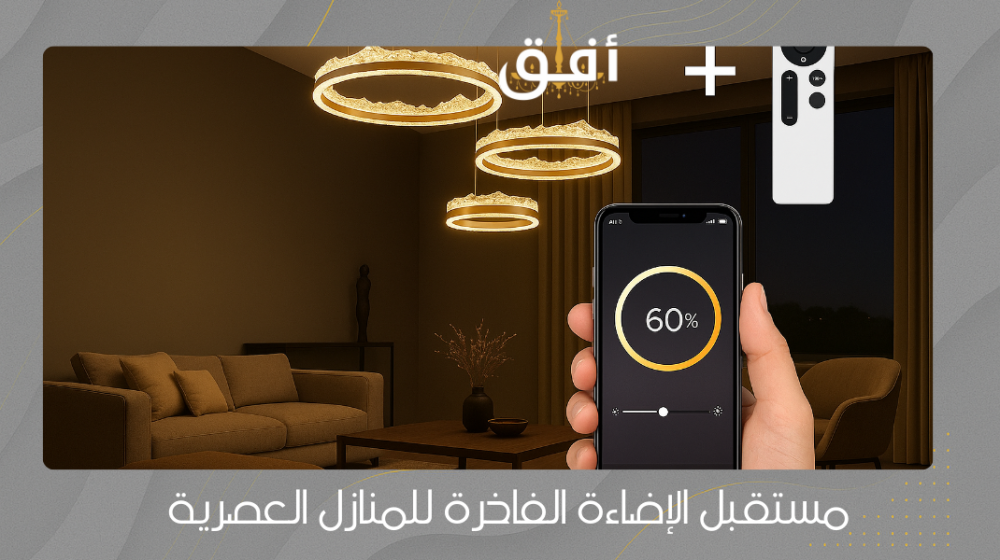 نجف ثريا سمارت ذكية بتصميم عصري وتحكم ذكي بالإضاءة
