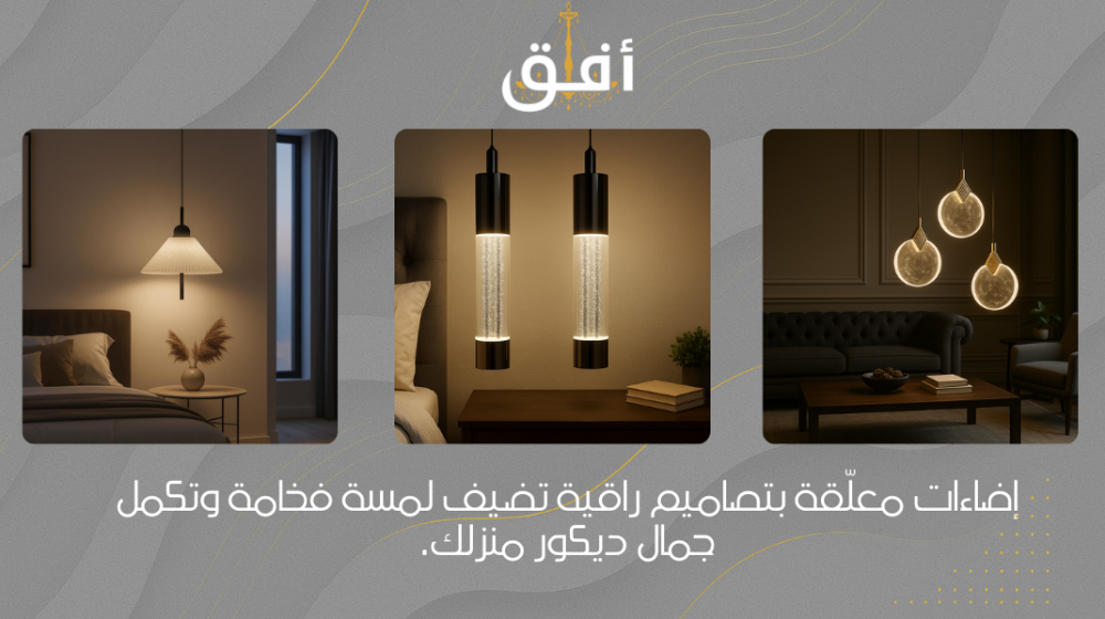 إضاءة معلقة علاقي بإضاءة متوازنة تناسب مختلف الديكورات