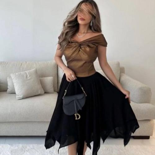 فستان سهره قصير شانطون