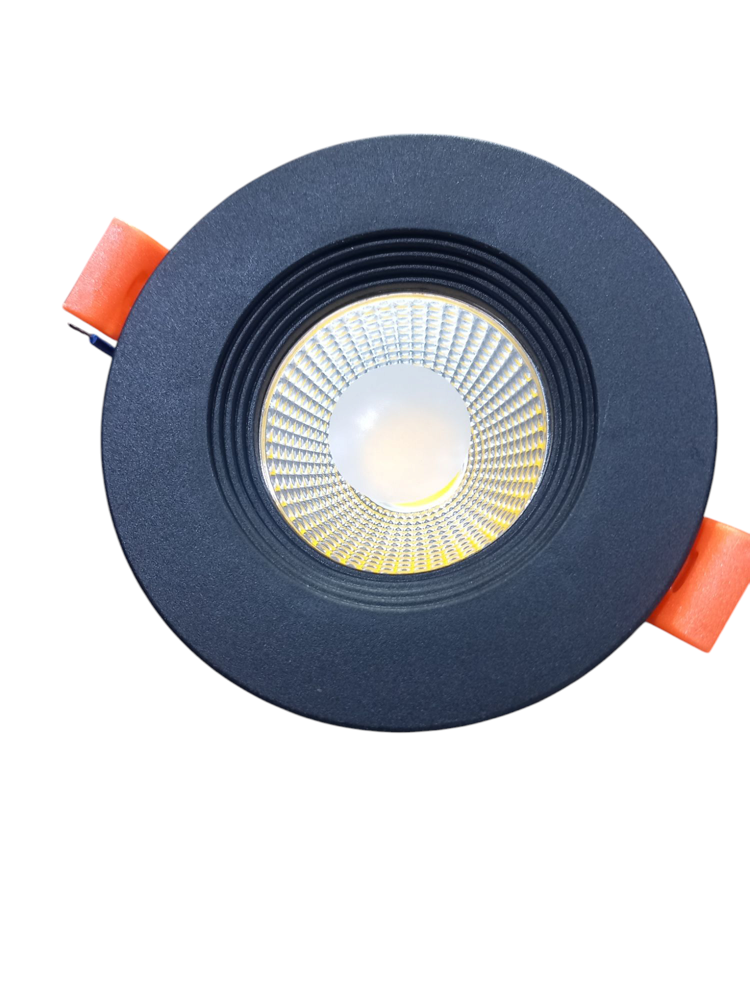 سبوت لايت اطار اسود 7سم اللون  4000k كريمي +ابيض +اصفر