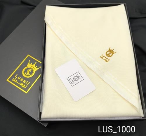 غترة لوسيل صوف سادة 1000 (بيج )