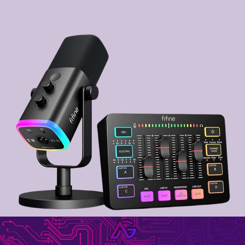 FIFINE Gaming Equipment Bundle KS5 | في فاين قيمنق بكج مايك ومكسر