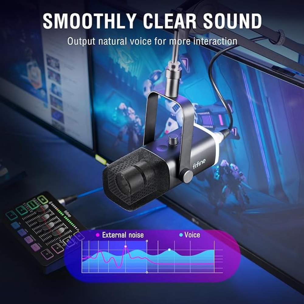 FIFINE Gaming Equipment Bundle KS5 | في فاين قيمنق بكج مايك ومكسر