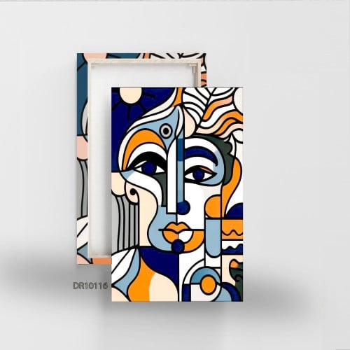 لوحة كانفس جدارية مطبوعة رسم تجريدي 116