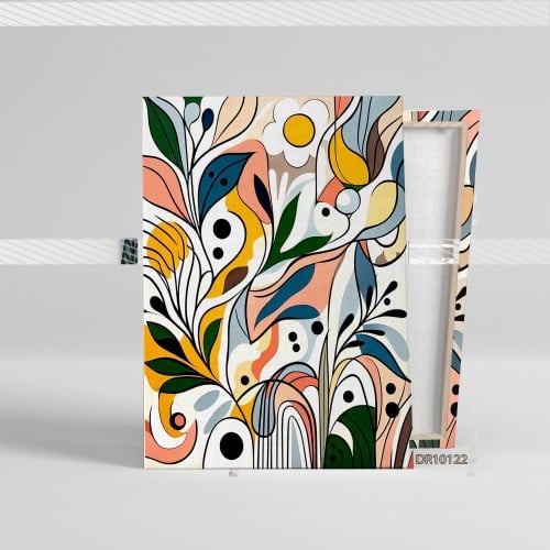 لوحة كانفس جدارية مطبوعة رسم تجريدي 122