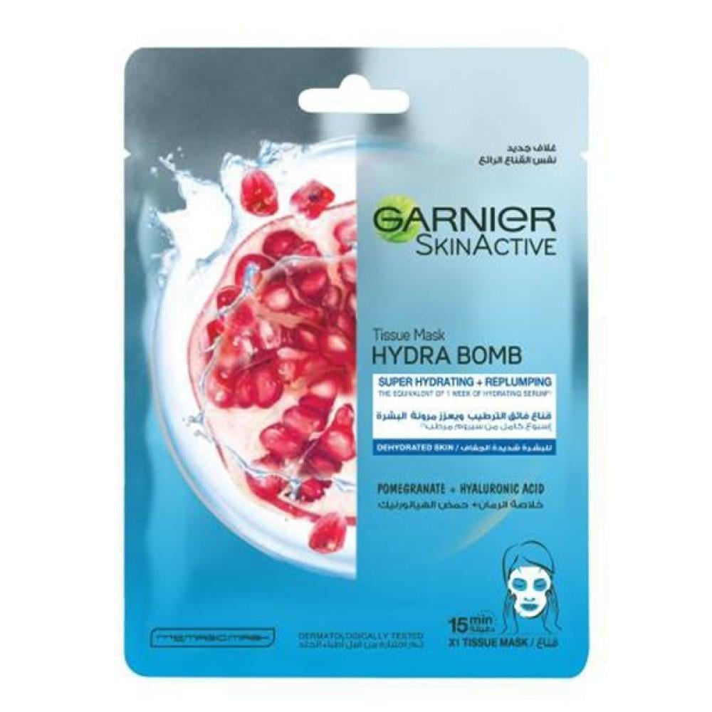 Garnier Hydra Bomb シートマスク 28g 12枚 Garnier Hydra Bomb Face Mask - Pomegranate | LOFIAN